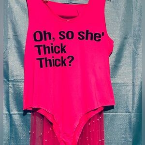 XxxxL Swim Suit And Blinged Skirt Set